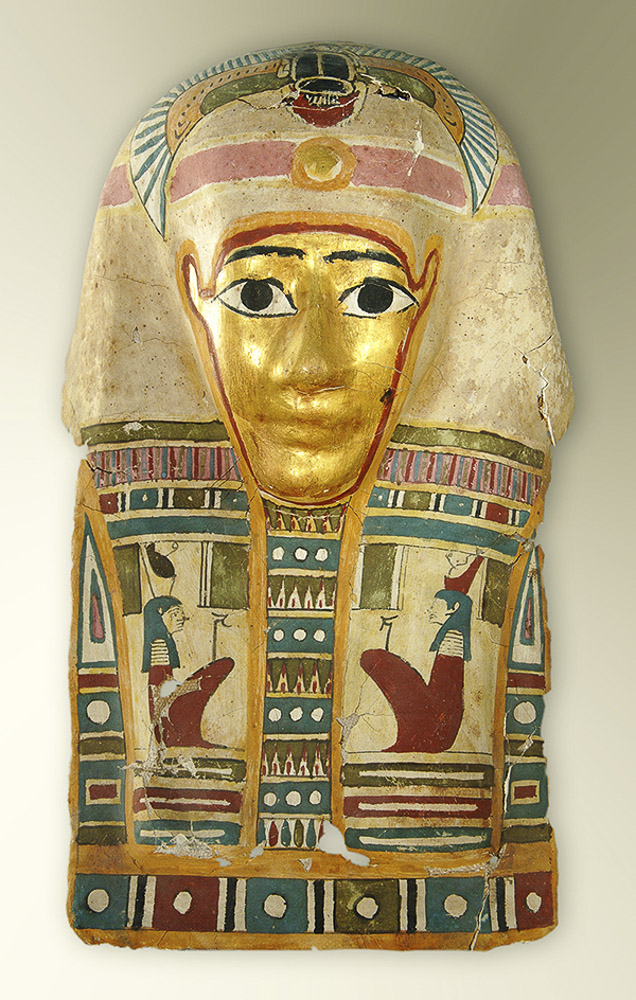 Mumienmaske mit vergoldetem Gesicht